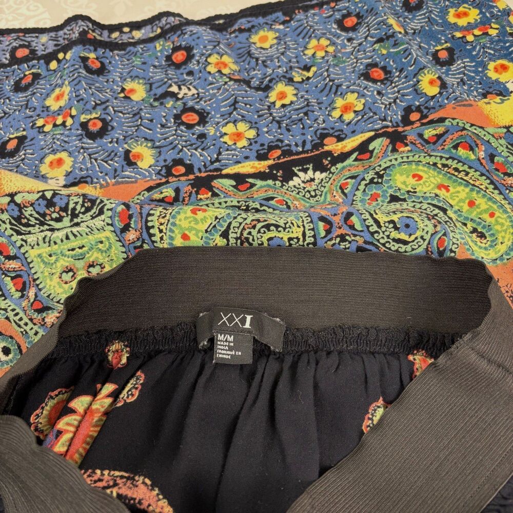 Y2K Forever 21 Maxi Skirt Vintage Boho Geometric Work Casual Date Night Medium - Picture 4 of 8